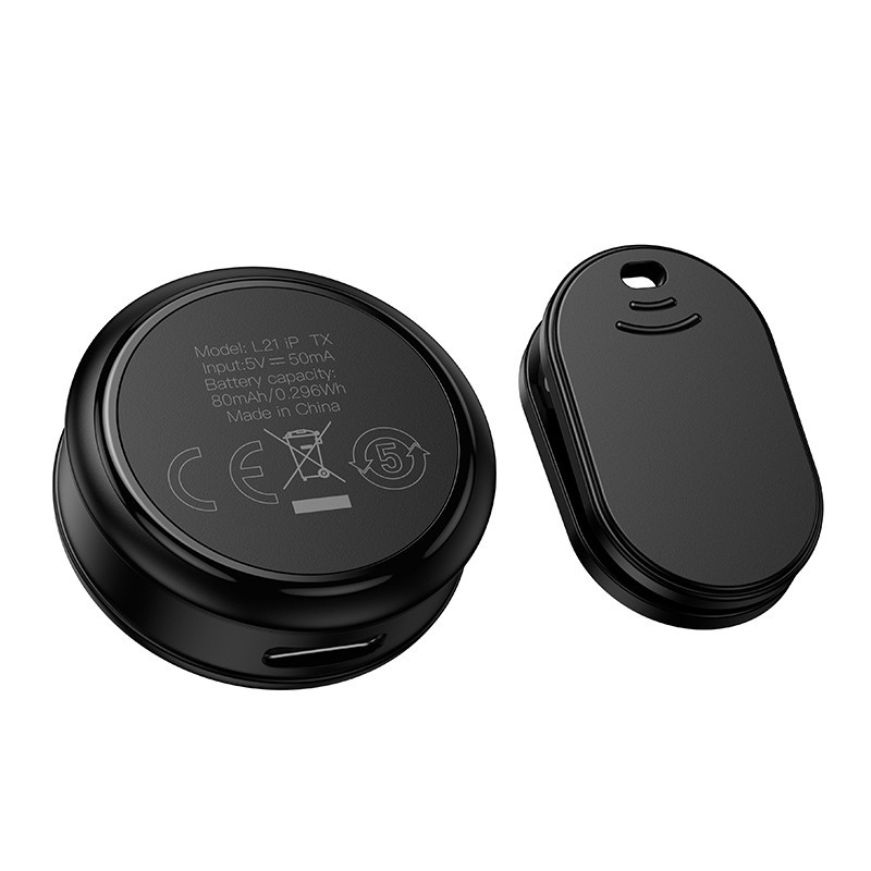 Беспроводная микрофонная система HOCO L21 Charm magnetic (Lightning) Black Одесса - изображение 7