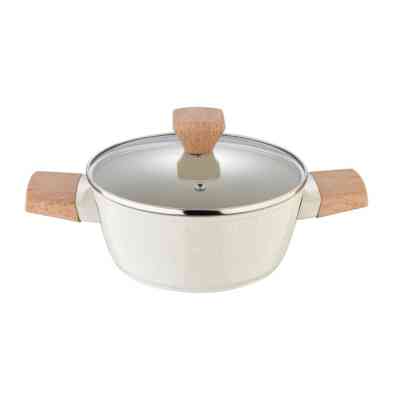 Кастрюля Bergner Naturally, з кришкою 20 см, 2.4 л (BG-34745-CR) Винница