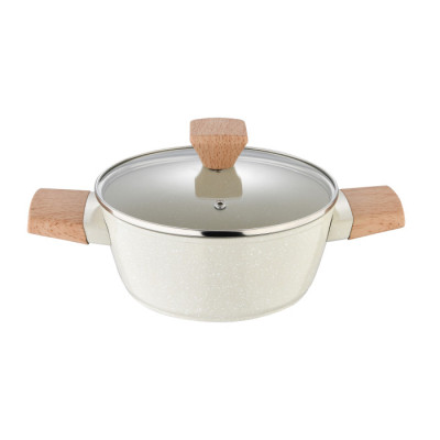 Кастрюля Bergner Naturally, з кришкою 20 см, 2.4 л (BG-34745-CR) Винница - изображение 2