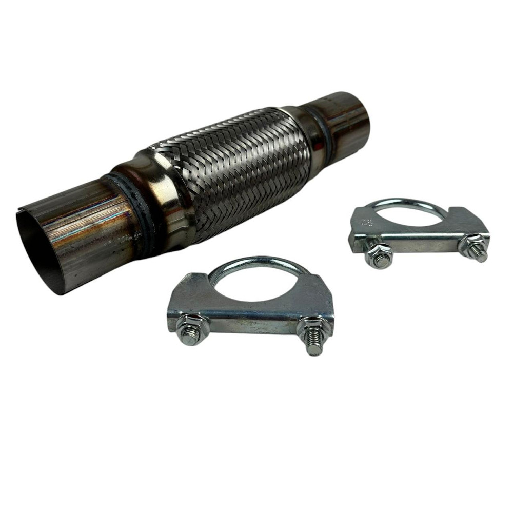 Гофра 45х150x250 крепление под хомут в сборе AGK глушителя Мукачево - изображение 2