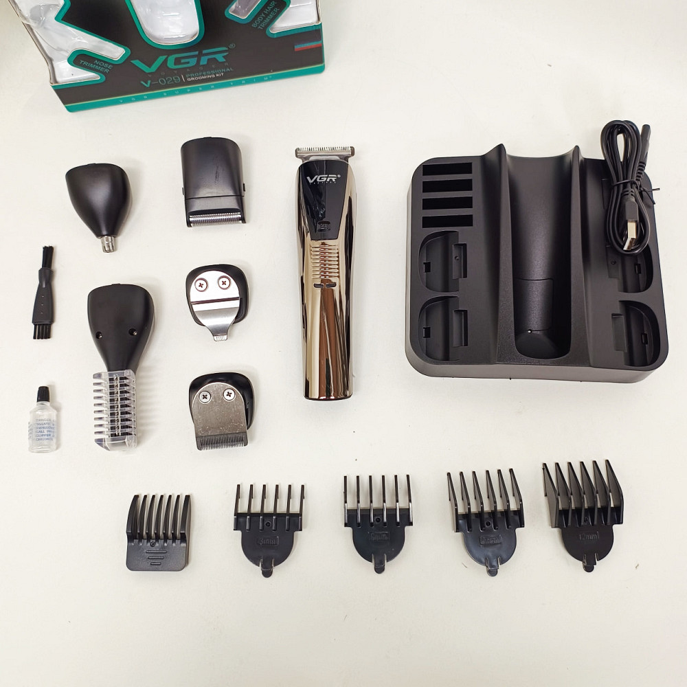 Чоловічий тример для окантовки, Акумуляторна машинка-тример для стрижки волосся Тример скронь HX-93 Львів - фото 2