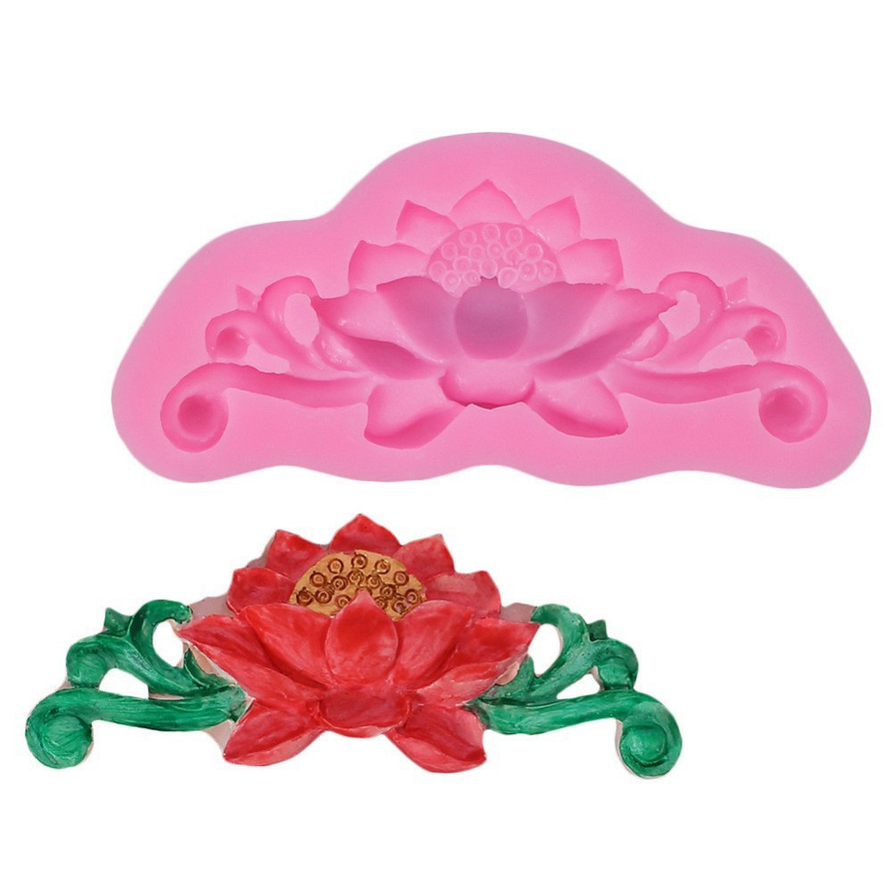 Молд силиконовый Цветок лотоса 42 на 96 мм розовый Киев - изображение 8