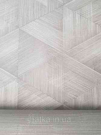 Шпалери метрові вінілові на флізеліні Sintra Vila геометрія фігури трикутники 3д коричневі 535646 Київ