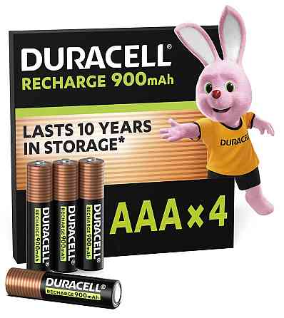 Акумулятори Duracell Rechargeable AAА 900 mAh, 4 шт. (6486619) Київ