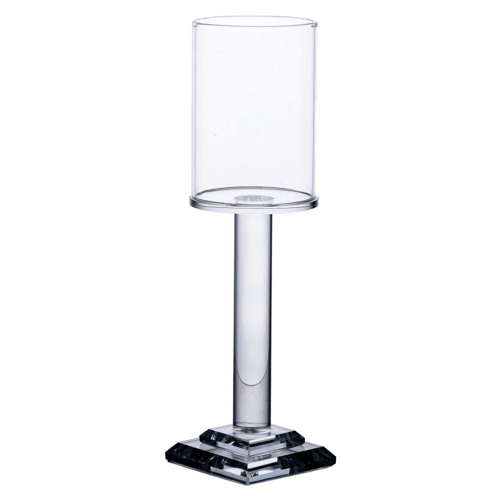 Yiwu Підсвічник скляний на ніжці 6.5×23 см підсвічник келих декоративний прозорий HP-4-41M Коломия - фото 3