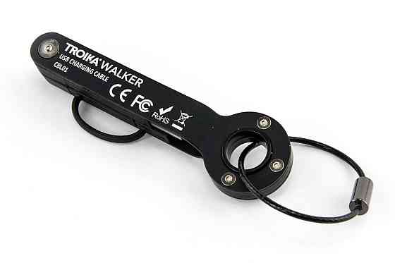 Брелок-адаптер Troika Walker USB MicroUSB метал Чорний Вінниця