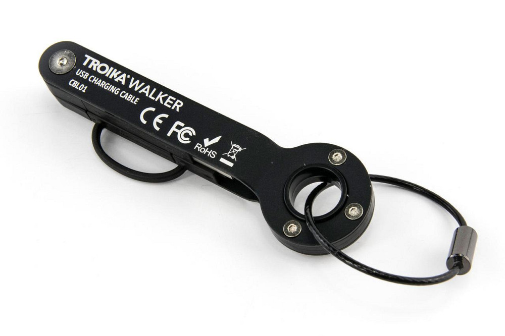 Брелок-адаптер Troika Walker USB MicroUSB метал Чорний Вінниця - фото 4