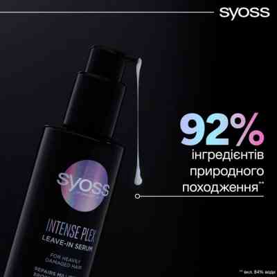 Сироватка для волосся Syoss Intense Plex Leave-in Serum 100 мл (9000101731705) Вінниця