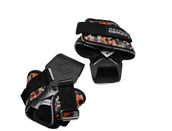 Гаки для тяги на зап'ястя Power System PS-3370 Hooks Camo Black/Red XL Кам'янське
