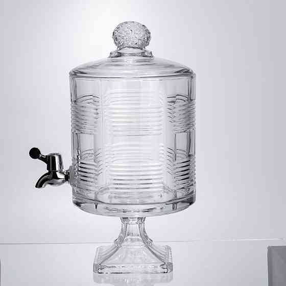 Лимонадниця скляна з краном 4.5 л на підставці Київ