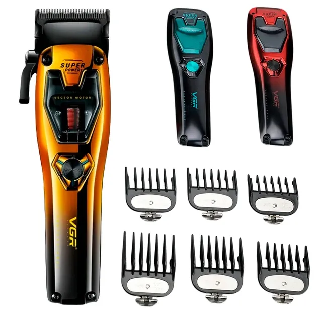 Машинка для стрижки V-668 акумуляторна зі змінними накладками корпусу та насадками Одеса - фото 1