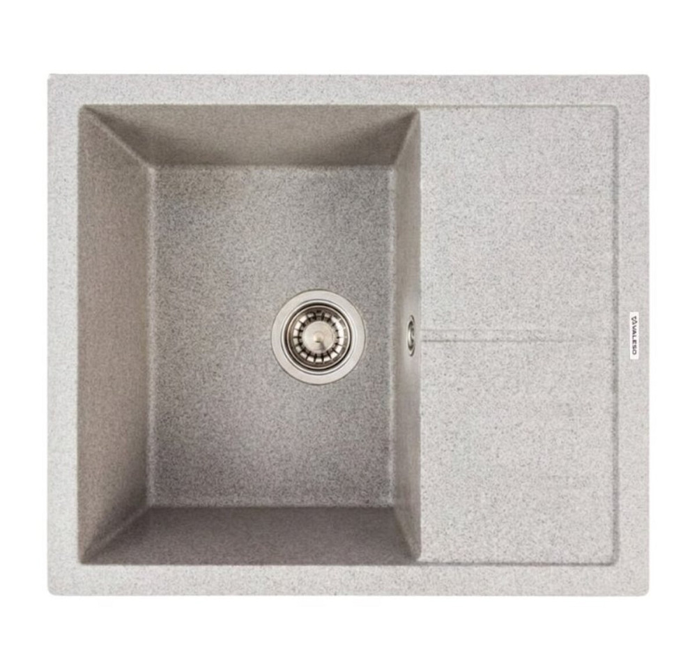 VALESO Кухонна гранітна мийка 5850 REYNA VALESO сіра Коломыя - изображение 3