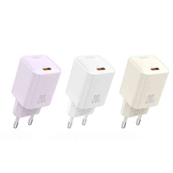 Мережевий зарядний пристрій XO L146 PD20W Single USB-C бежевий Львів