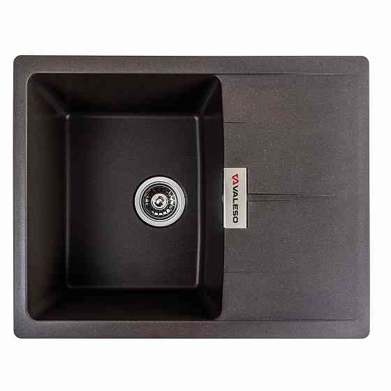Гранітна мийка для кухні VALESO 6250 ZIRKONE матова Темна скеля Коломыя