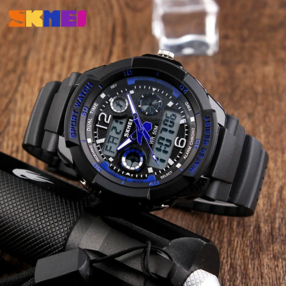 Чоловічий спортивний годинник Skmei S-Shock 0931 Синій Вінниця
