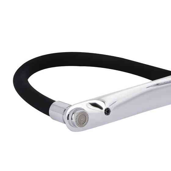 Смеситель для кухни Qtap Vlasta New с гибким изливом и подключением к фильтру QTVLA364CRM45648 Chrome Киев