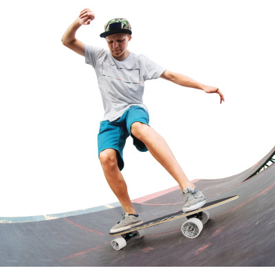 Скейтборд детский Yvolution Fishtail Cruiser 76 см, синий (YS48B2) Винница - изображение 2