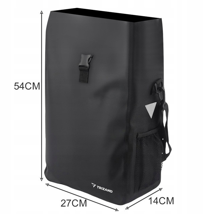 Водонепроницаемая Сумка для велосипеда 15 литров Trizand (21203) Black Нововолынск - изображение 4