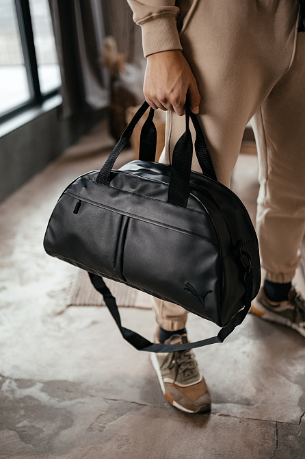 Спортивна сумка Nike для тренувань і фітнесу, Дорожня чорна сумка з плечовим ременемMasterSem Київ - фото 2