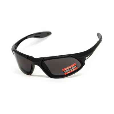 Солнцезащитные очки Global Vision Code-8 Серые в чёрной матовой оправе (1КОД8-20) Винница