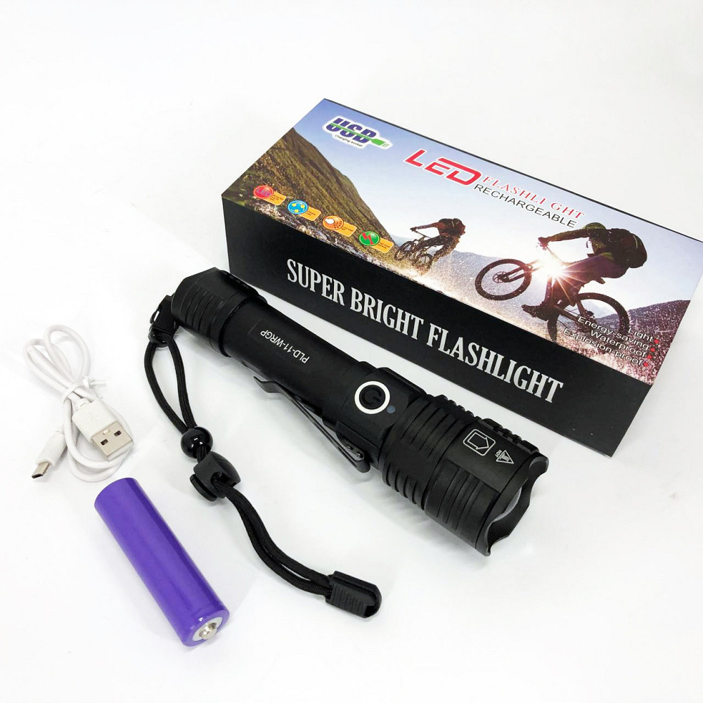 Фонарик police оригинал PLD-11-4XPE(RGB), Ручной аварийный фонарь, Алюминиевый фонарь 18650 PZ-54 Львов - изображение 8