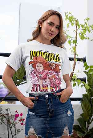 Футболка з аніме принтом Атом Еве Комік Боок оверсайз (S/M/L) Чорний AnimeJ0263 Дніпро