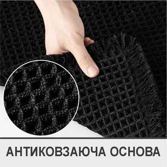 Коврик для ванной / туалета вафельный Lovely Svi - 50 x 80 см Черный (217255) Киев