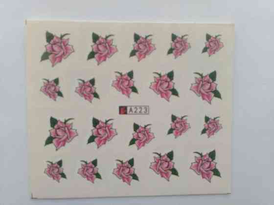 Водные наклейки для ногтей А223 Киев