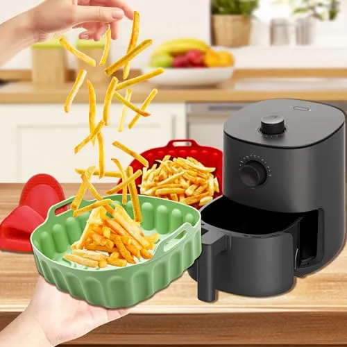 Набір силіконових форм 2шт для аерофритюрниці, аерогрилю, духовки +аксесуари в подарунок Gurlideo Луцк