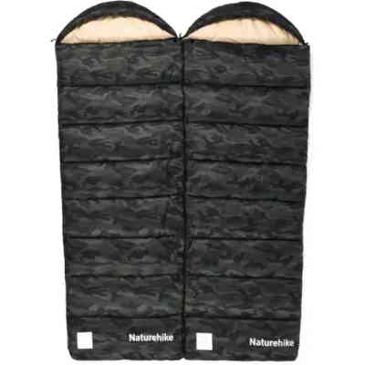 Спальный мешок Naturehike з капюшоном M320 CNK2350WS023, зелений камуфляж, правий (6975641889205) Вінниця