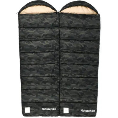Спальный мешок Naturehike з капюшоном M320 CNK2350WS023, зелений камуфляж, правий (6975641889205) Вінниця - фото 2