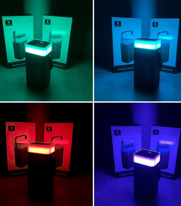 Павер банк Lenyes 40000mAh RGB підсвітка Київ - фото 7