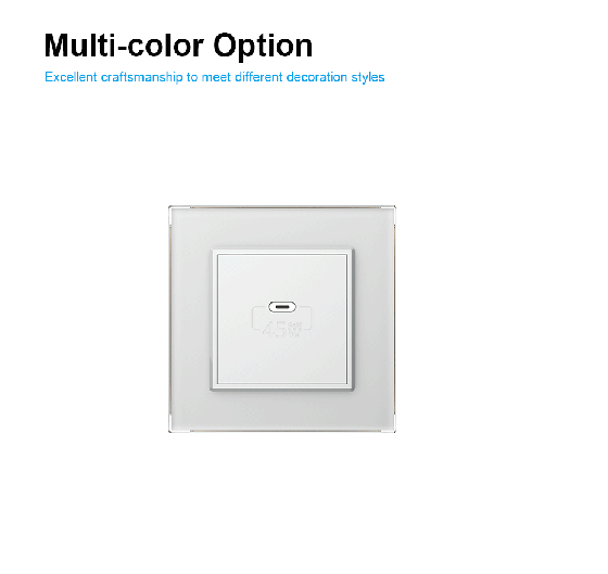 LIVOLO Розетка USB Type-C з Power Delivery 45W LIVOLO чорна матова скло Коломыя