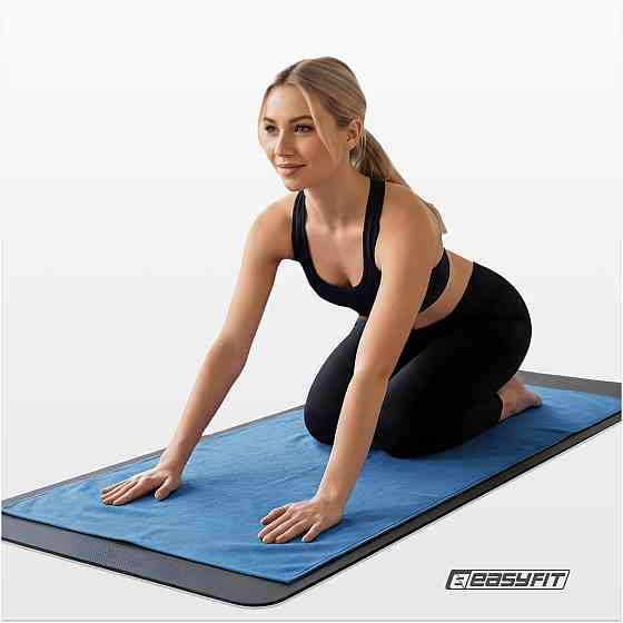 Рушник для йоги з мікрофібри EasyFit Yoga Mat Towel (Синій) Коломыя