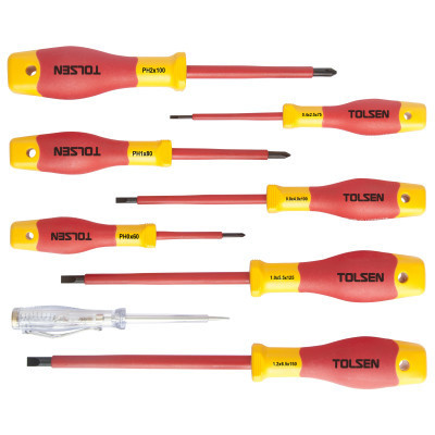 Набор отверток Tolsen Premium диэлектрических VDE 8 предм. (V32408) Винница - изображение 1