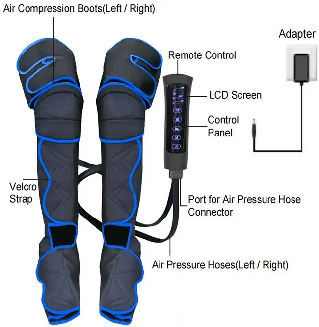 Универсальный массажер для ног Benbo FE-7208 с вибрацией и прогревом Винница - изображение 3