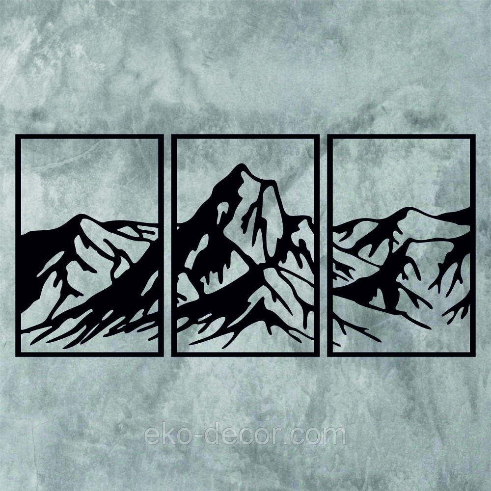 Декоративне настінне Панно «Гори», Декор на стіну Київ - фото 7