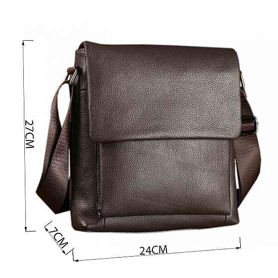 Сумка мессенджер Vintage 14577 кожаная Коричневая Киев