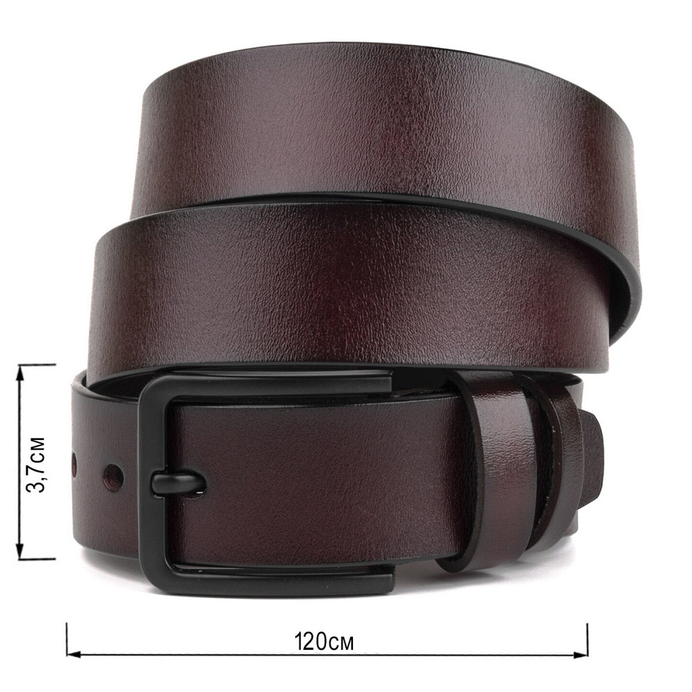 Чоловічий шкіряний ремінь Vintage 20221 Коричневий Київ - фото 3