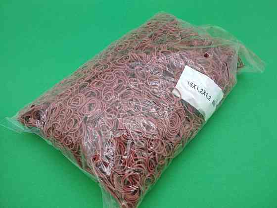 Резинки для упаковки зелени  №15 ( красная )*1,2мм  1 кг 