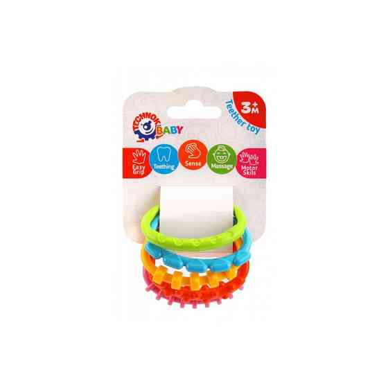 Дитячий прорізувач "Кільця" ТехноК 9147TXK 6 кілець Вінниця