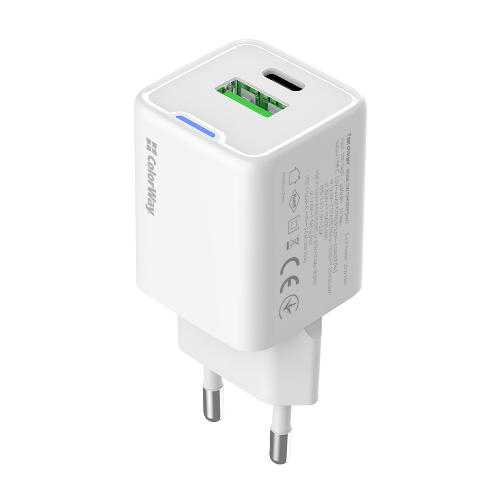 Зарядний пристрій мережевий USB/Type-C 35W білий GaN Mini ColorWay Житомир