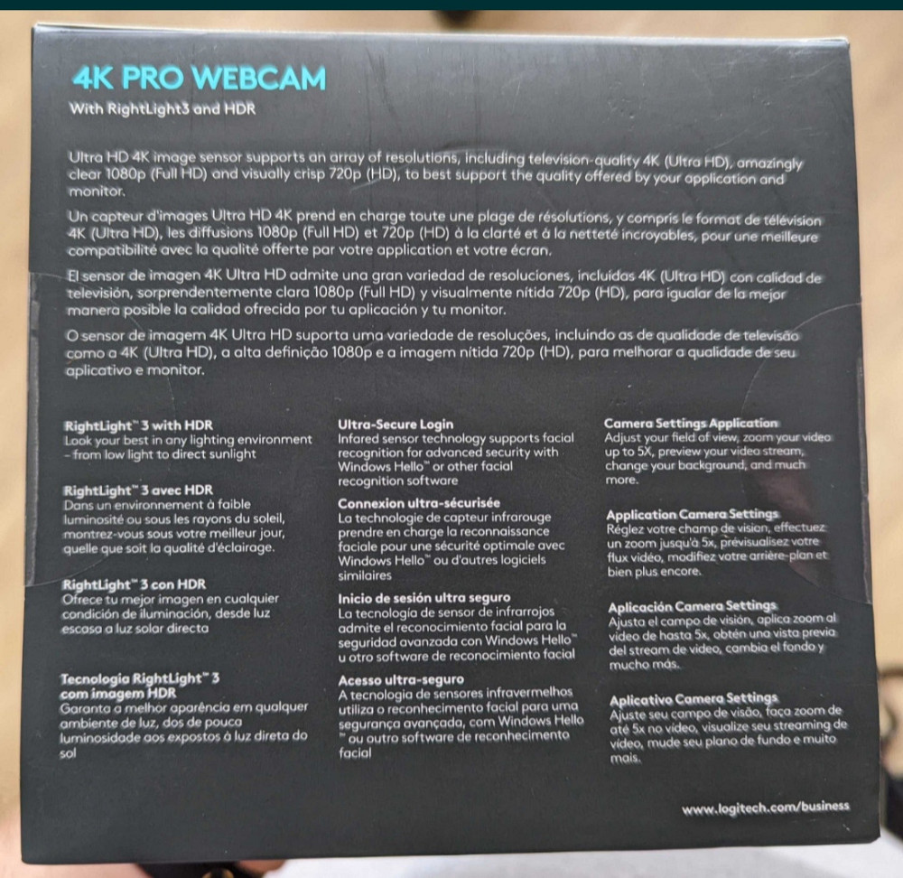 Нова оригінальна веб-камера Logitech BRIO 4K Pro, V-U0040 (в пломбах) Київ - фото 2