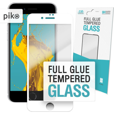 Стекло защитное Piko Full Glue Apple iPhone SE 2020 white (1283126502927) Винница - изображение 1