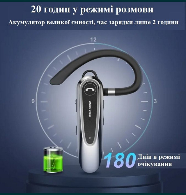 Гарнитура: New Bee LC -B41 с чехлом. Харьков - изображение 1