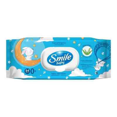 Дитячі вологі серветки Smile baby з алоє, з клапаном, 84 шт (4823071646863) Вінниця