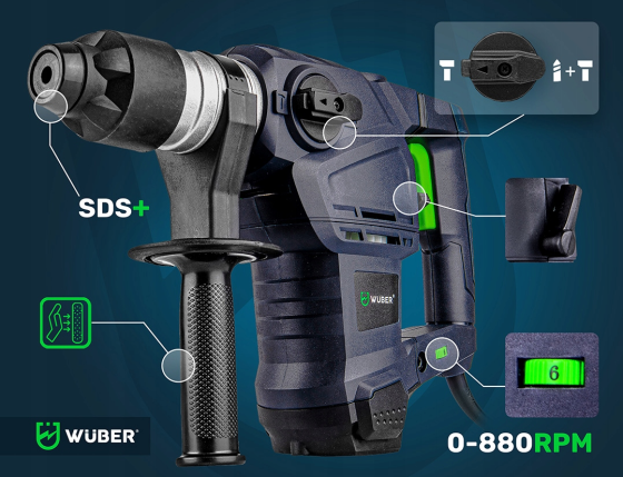 Дрель ударная Wuber 2600Вт (Польша) Киев