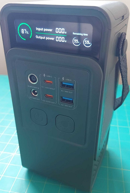 Повербанк AP200L 60000mAh (192Wh) PD140W, вихід 12V, висувний ліхтар. Київ - фото 1