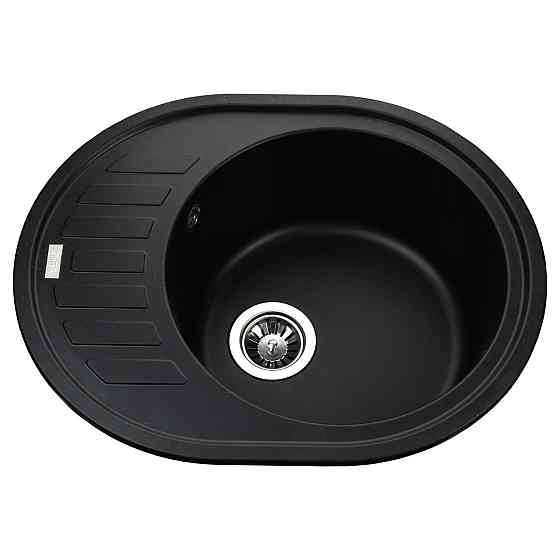 Гранітна мийка Globus Lux ARNO чорний 620х500 мм-А0002 Київ