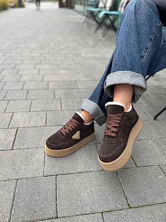 Molly Кроссовки женские MOLLY коричневые натуральная замша зимние размер 37-40 (5653) Коломыя